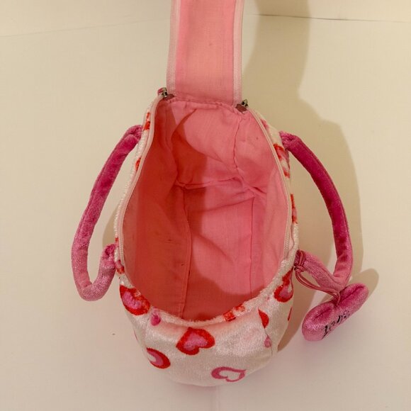 Fancy Pals Dachshund Dog Plush in Purse Heart Print Purse - Picture 8 of 12